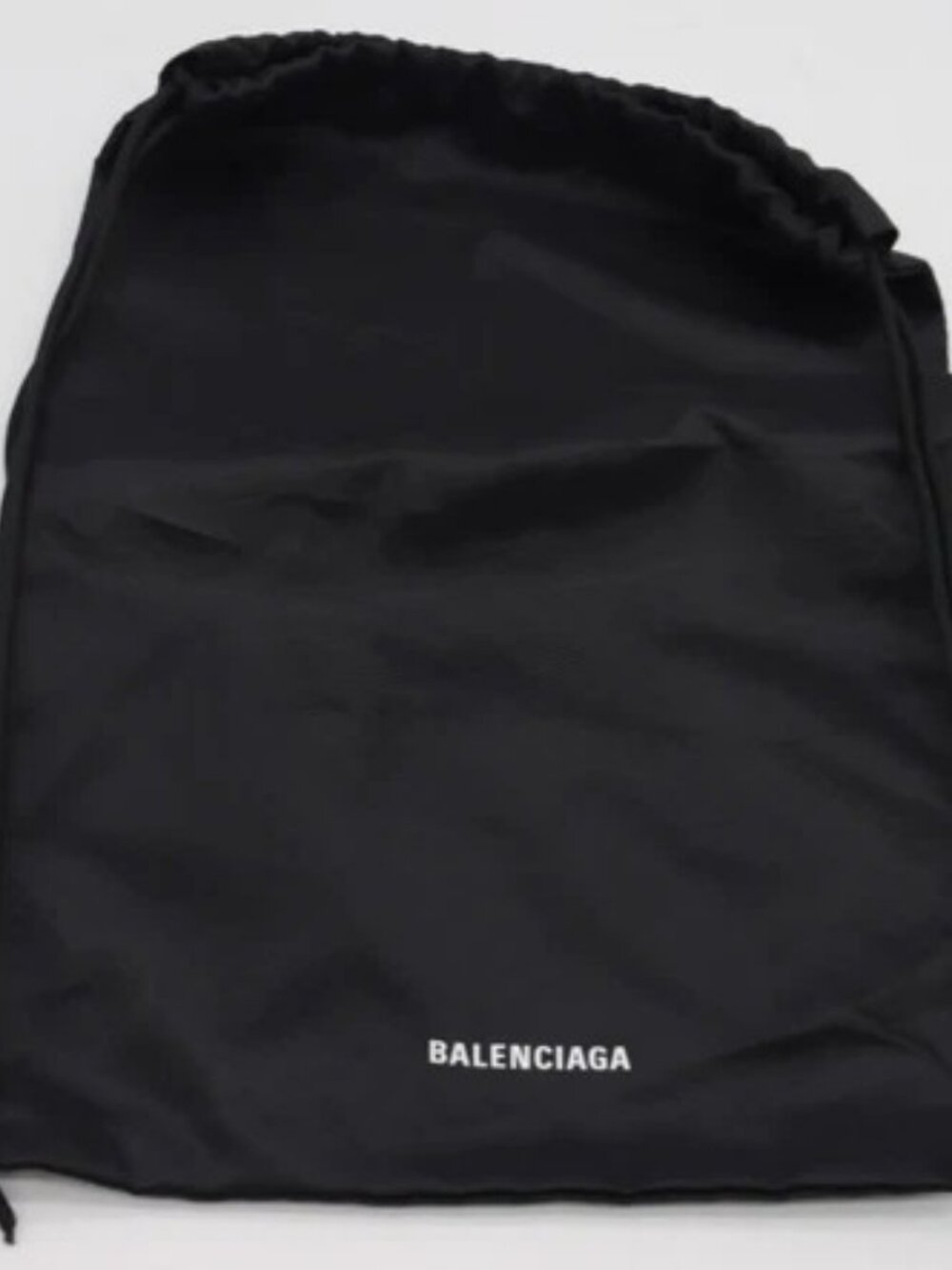 Balenciaga Black Nylon Drawstring Bag